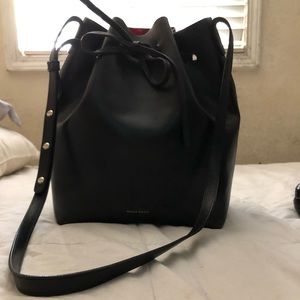 Mansur Gavriel Black / Red Bucket Bag